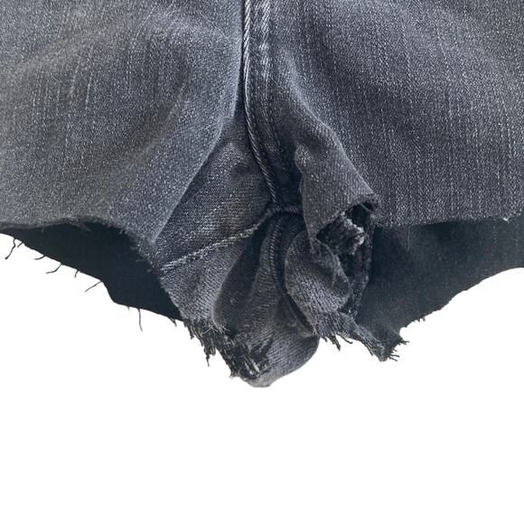 American Eagle Shorts Womens Size 8 black Stretch Cut Offs - Picture 5 of 10